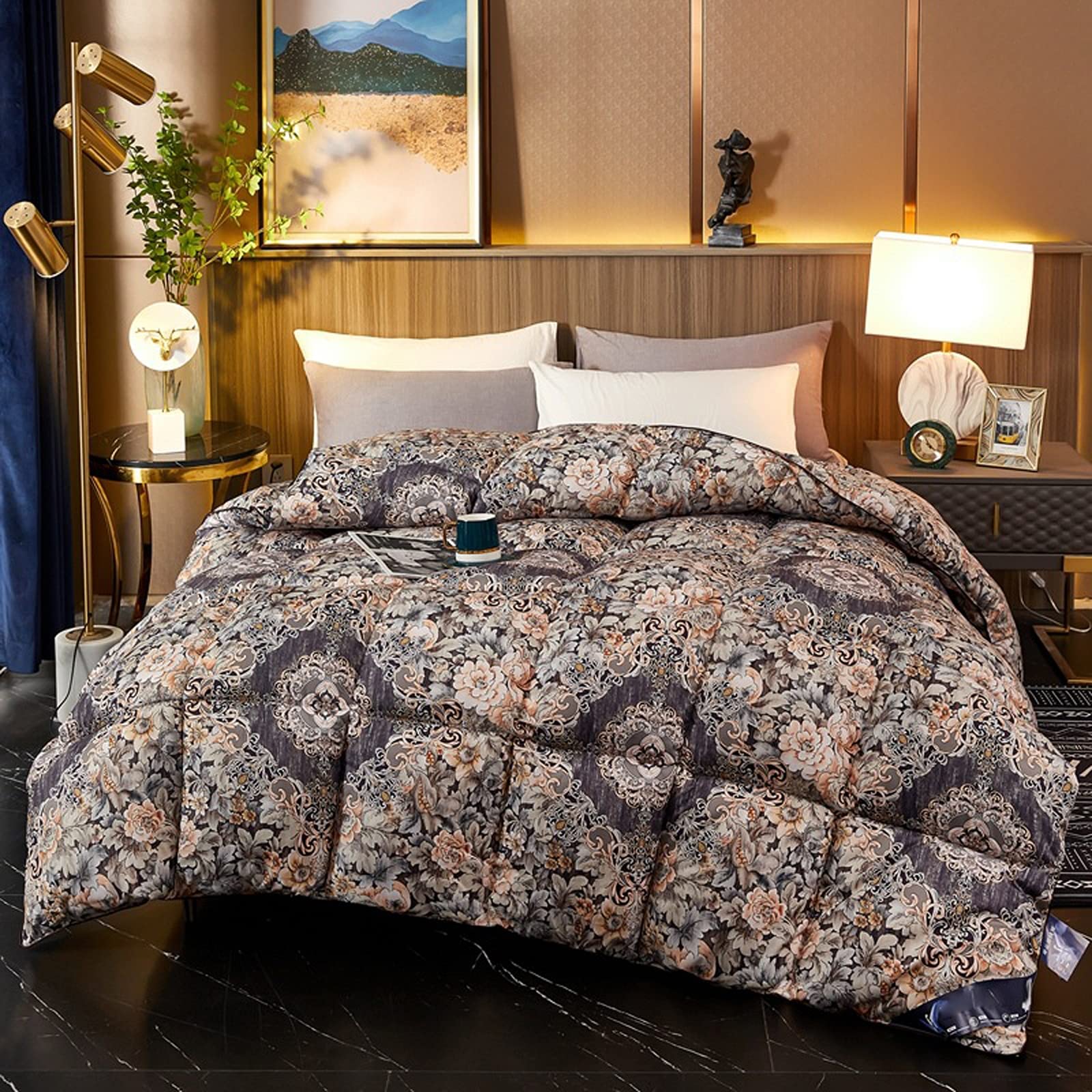 Amazon｜羽毛布団、高級グースダウン掛け布団、絶妙なボヘミア